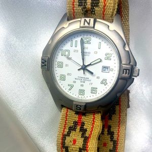 RARE  VINTAGE Casio titanium watch